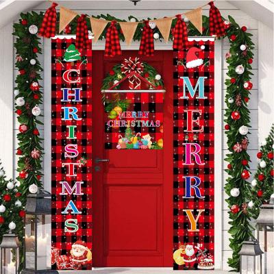 China 2021 New Product Ideas Christmas Decor Eco Friendly Christmas Tree For Front Door Wall Home Indoor Outdoor Decor for sale