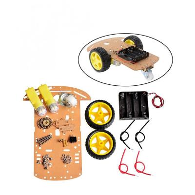 China New DIY Kit Speed Encoder Battery Box 2WD Motor Smart Robot Car Chassis for UNOR3 MEGA kit for sale