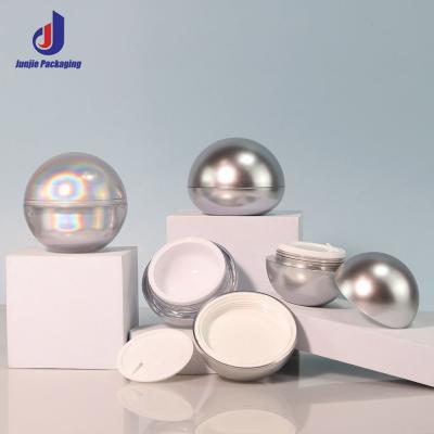 China Round Shape Acrylic Cosmetic Jar 10g 20g 30g 50g Mini Cosmetic Jars For Skin Care Cream for sale