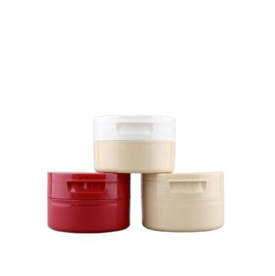 China 80g 100g 120g Flip Top Lid Cosmetic Jars Made Of PP Material For Skincare Packaging for sale