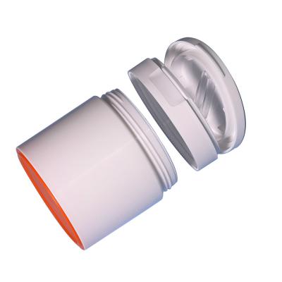 China 80g/100g/200g PP Material Flip Top Cap Jar For Cosmetic Cream And Sunscreen Cream Packaging for sale