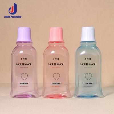 China Customized Plastic Mouthwash Bottle 100ml/250ml/300ml Empty Body Lotion Bottles For Cosmetic for sale