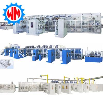 China Fluff Pulp Adult Diaper Machine PLC Control Adult Diaper Manufacturing for sale