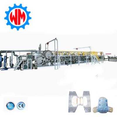 China High Quality Adult Diaper Making Machine for Mass Production PLC Control Export to Europe for sale