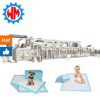 China Easy Operation Underpad Production Line 250 Meters/Min Underpad Machine for sale