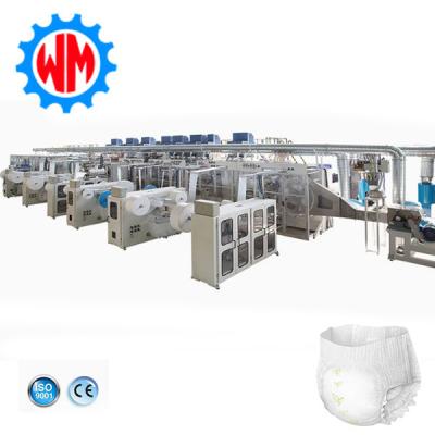 China 500 Pieces/Minute Baby Pants Machine Lower Energy Baby Pants Production Line for sale