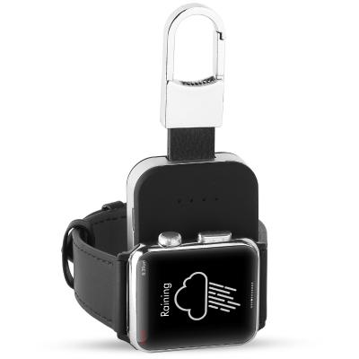 China 950mah Special Cheap Portable Black ABS Cute Design Fast Charging Support Charging Charger Mobile Power Bank For iWatch for sale