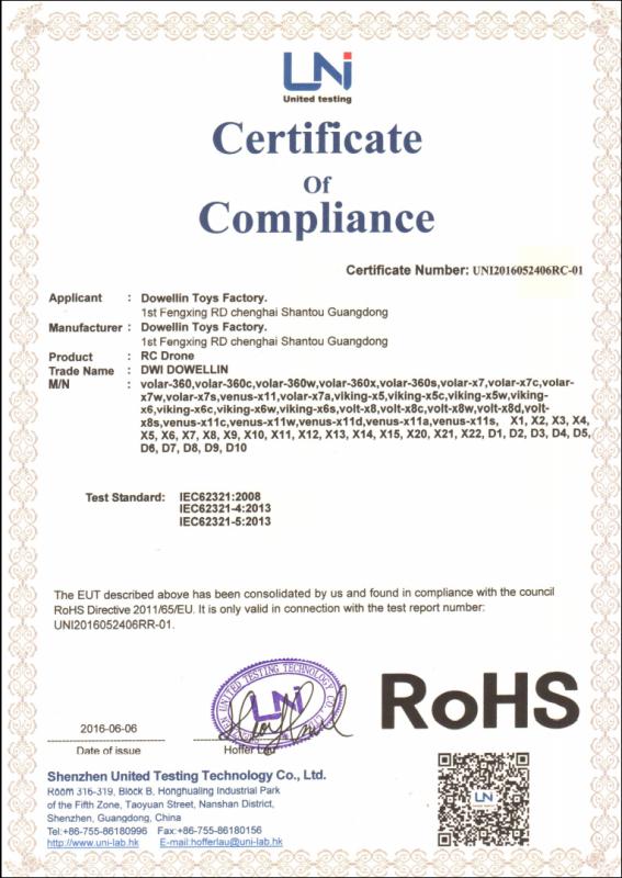 RoHS - Shantou Dowellin Toys Factory