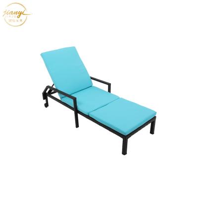China Lightweight Outdoor Furniture Patio Garden Relax Modern Adjustable Pool Beach Sling Sun Lounger for sale