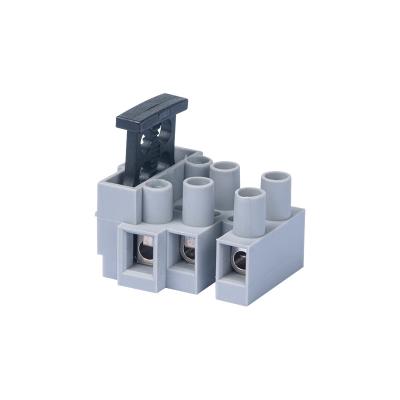 China Power Supply Through Terminal Block 350V 3A YJ801 Housing Pa66 Fused Connector Stackable Terminal Block for sale