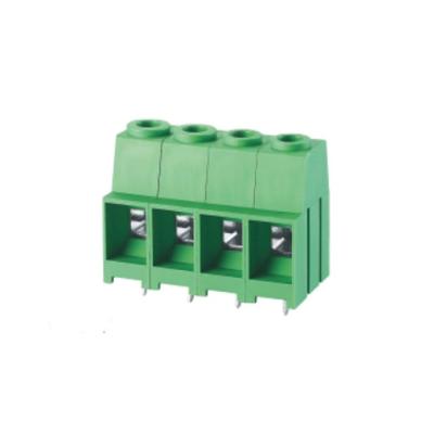 China UL94V-0 Green PA66 High Current PCB Electrical Sockets Screw Clamp Terminal Block 1000V 125A for sale