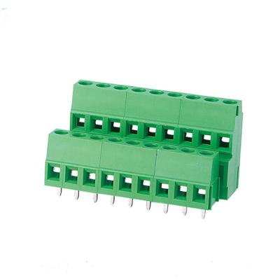 China UL94V-0 2 Row 300V 16A PA66 Connector Terminal Blocks Screw PCB Terminal Block PA66 for sale