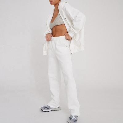 China Custom Logo Blank Sweat Suit Set Single Anti-pilling Pulser Fits Women Two-Piece Sweat Suits Sweatsuit for sale
