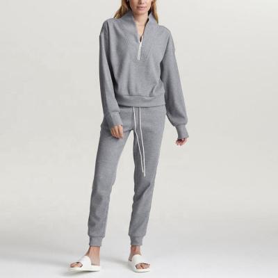China 2021 Autumn Women Clothes Anti-pilling Cotton Sweat Suit Women Sweatsuit Set Causal 2 Piece Tracksuit Sets for sale