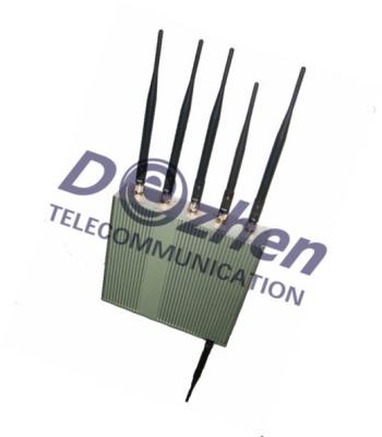 Cina 6 controllo dell'emittente di disturbo +Remote di GPS WiFi del telefono cellulare dell'antenna in vendita