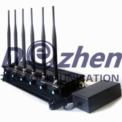Cina 6 alto potere regolabile WiFi, GPS, emittente di disturbo dell'antenna 15W del telefono cellulare in vendita