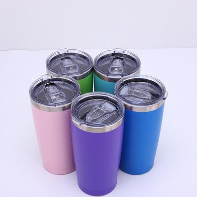 China Wholesale 20oz PORTABLE Double Wall Tumbler Mugs Vacuum Coffee Tumbler Insulated Stainless Steel Tumbler for sale