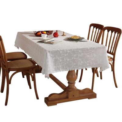 China Washable And Durable Tablecloths For Wedding Decoration Pure Cotton Boho Bohemian Lace Cutout Table Cloth Wedding Party for sale