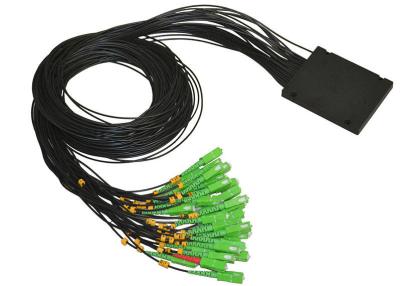China Divisor del PLC de la fibra del solo modo con los conectores de la fibra del SC/de APC, acoplador del cable óptico en venta