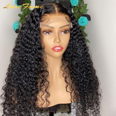 China Hot Barely Shedding Thick Smooth Soft Full Lace Front Human Hair Brazilian Wig, 40 30 Inch Invisible Afro Curly Lace Wig, Remy Brazilian Human Hair Wig Lace Front for sale