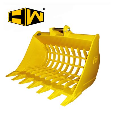 China Cultivate HONGWING Excavator Rock Bucket Skeleton Bucket Hot Selling Skeleton Bucket Excavator for sale