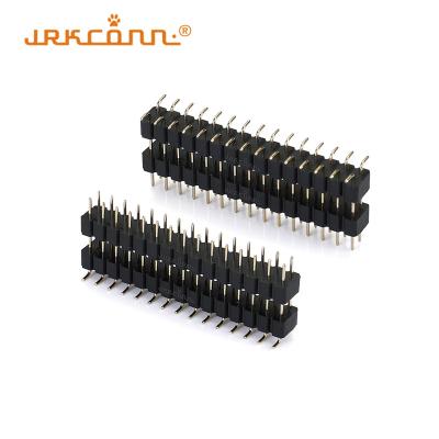 China Golden Plating 2.54 Pitch Connector Pin Smt Header Connectors 4 ~ 80PIN for sale