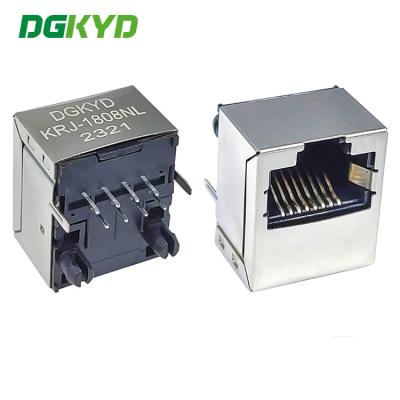 Chine Le cric femelle de LAN rj45 d'entrée verticale de la taille 12mm a intégré le Magnetics HY951180A compatible à vendre