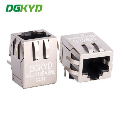 Cina KRJ-118BABNL RJ45 connettore di rete Gigabit Ethernet Magic RJ45 Jack modulare, RJ45 industriale connettore femminile in vendita