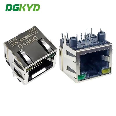 Κίνα RJ45 ευθεία έως 56 με ελαφρύ και φτερωτό FR52 υλικό επικοινωνιακό περιβάλλον DGKYD561188DB1A8DB7H προς πώληση