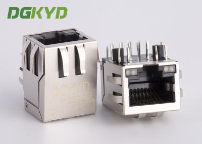 China 10 Pin Receiver Filter RJ45 jack with internal isolation transformer 1000 BASE for sale