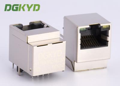 Chine Le métal a protégé le connecteur supérieur d'Ethernet de magnetics de l'entrée RJ45 de 180 degrés à vendre