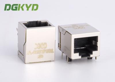 Chine Fatory a adapté le connecteur aux besoins du client simple de cric de LAN du rj 45 de contacts des bornes 10 du bouclier 10 de port à vendre