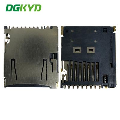 Chine Détenteur de carte TF PUSH/PUSH 1.68H avec détenteur de carte téléphonique CD PIN 9P DGKYDTF168H9A6A2Y3WS286 à vendre