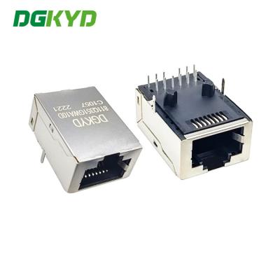 중국 유산탄 rj45 모듈 블록 소켓과 DGKYD811Q351GWA10DC1057 10G rj45 네트워크 커넥터 8P8C 암놈 커넥터 판매용
