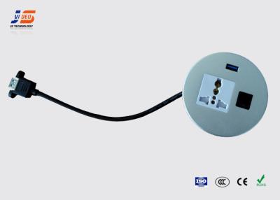 China Desktop Data Power Outlet Grommet ,Flush Mounted Network Tabletop Socket for sale