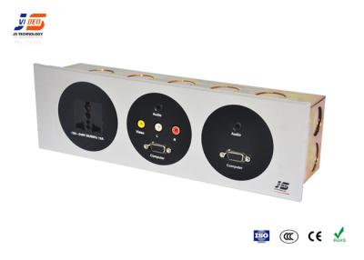 China Tabletop Socket Hotel Socket , Universal AC Power 3.5mm Audio Computer Video for sale