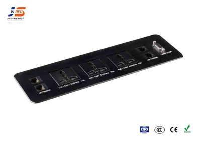 China Conference Table Flush Mounted Outlet / Media Box with Power Socket RJ45 for sale