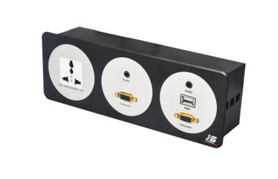 China RJ45 Electrical Table Top Hotel Socket Aluminum Alloy For Conference Table for sale