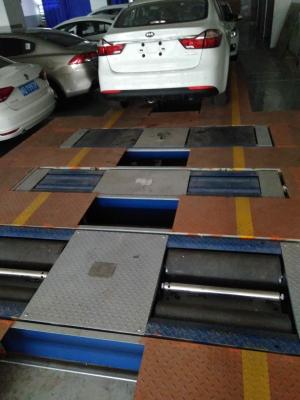 China CTGT-3-4B Prueba de suspensión del probador de frenos de rodillo en línea de ensayo del vehículo con carga sobre el eje, probador de doble placa lateral deslizante en venta
