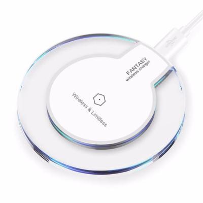 China Cool K9 Crystal Led 5V 2A Universal High Speed Qi Wireless Charger For iPhone Samsung for sale