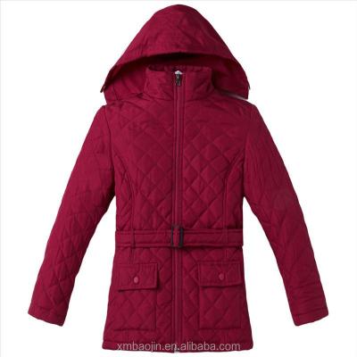 China Girls long jacket kids windproof outwear for winter overocat for sale