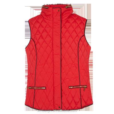 China Breathable Stripper Vest Winter Jacket Ladies Sleeveless Quilted Vest for sale