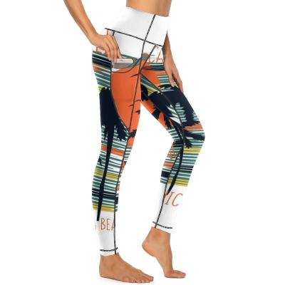 China Custom Made Yoga Gaiters Gym Tights Woman Workout Sports Pants Breathable Quality for sale