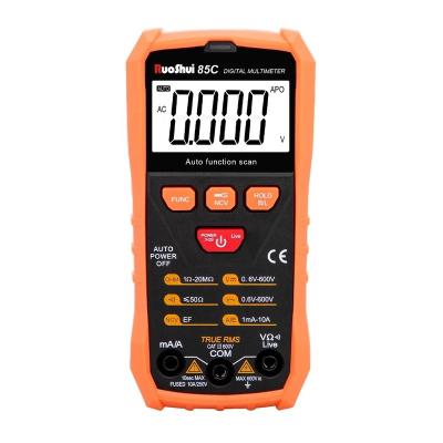 China RuoShui 85C RTS Accuracy True RMS Multimeter NCV AC/DC 1999 Counts Voltage Meter Smart Auto Ranging Tester With Flash Light NEW ITEM for sale
