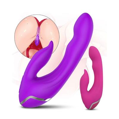 China 10mode Speed Silicone Vibrator Handled Electric Massager 10 Functions Powerful Wand Vibration for sale