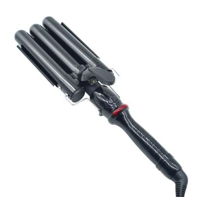 China For Home Use 3 Barrel Curling Iron Triple Barrel Water Ripple Quick Heat Multi-styler Hair Curlring Rollers Curler for sale