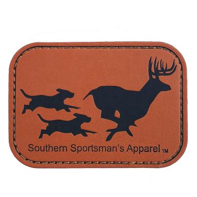China Leather Logo Embossed Leather Logo Patches Viable Manufacturer Custom Patches For Handbag OEM Leather Labels For Hat Apparel for sale