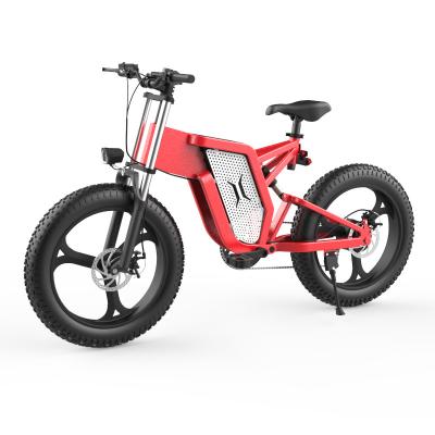 China Aluminum Alloy Speed Carbon Steel 48V Ebike Fast Electric Bicycle With 4.0 Fat Tires for sale