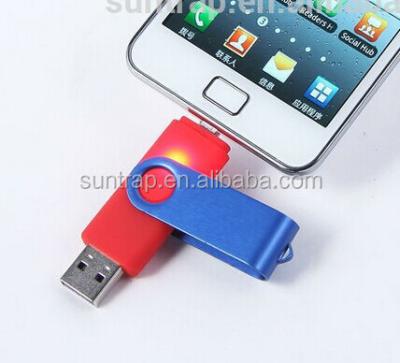 China Promotional Custom USB Drive Toptai OTG Flash Drive USB Flash Drive 64GB 2 in 1 USB Memory Stick Micro Port and USB 2.0 Pen Drive for Android/PC/Tablet/Mac for sale