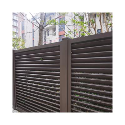 China Easily Assembled Premium Quality Laser Cut Fencing Modern Aluminum Fence for sale